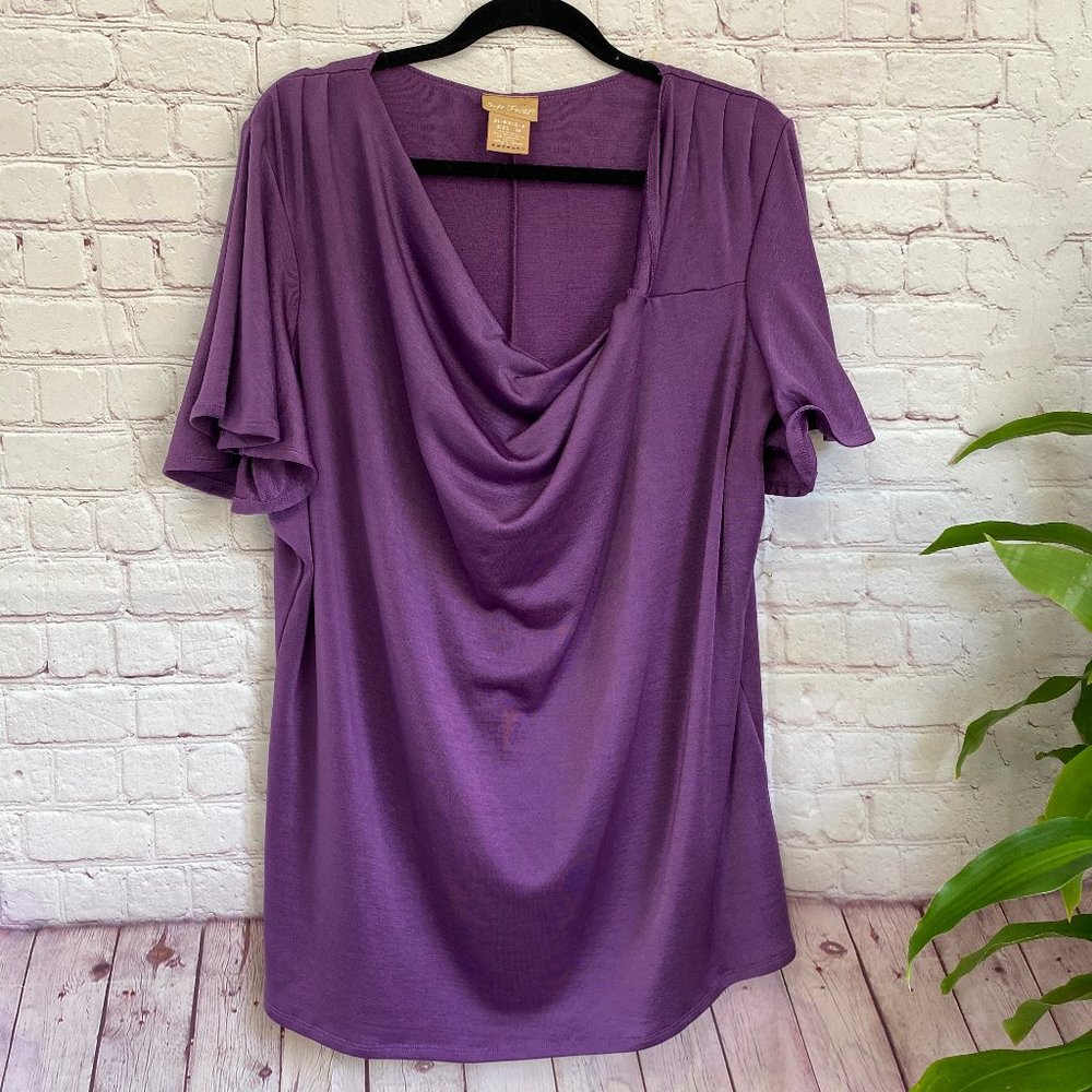 Soft Focus Career /Casual Top Size 1X